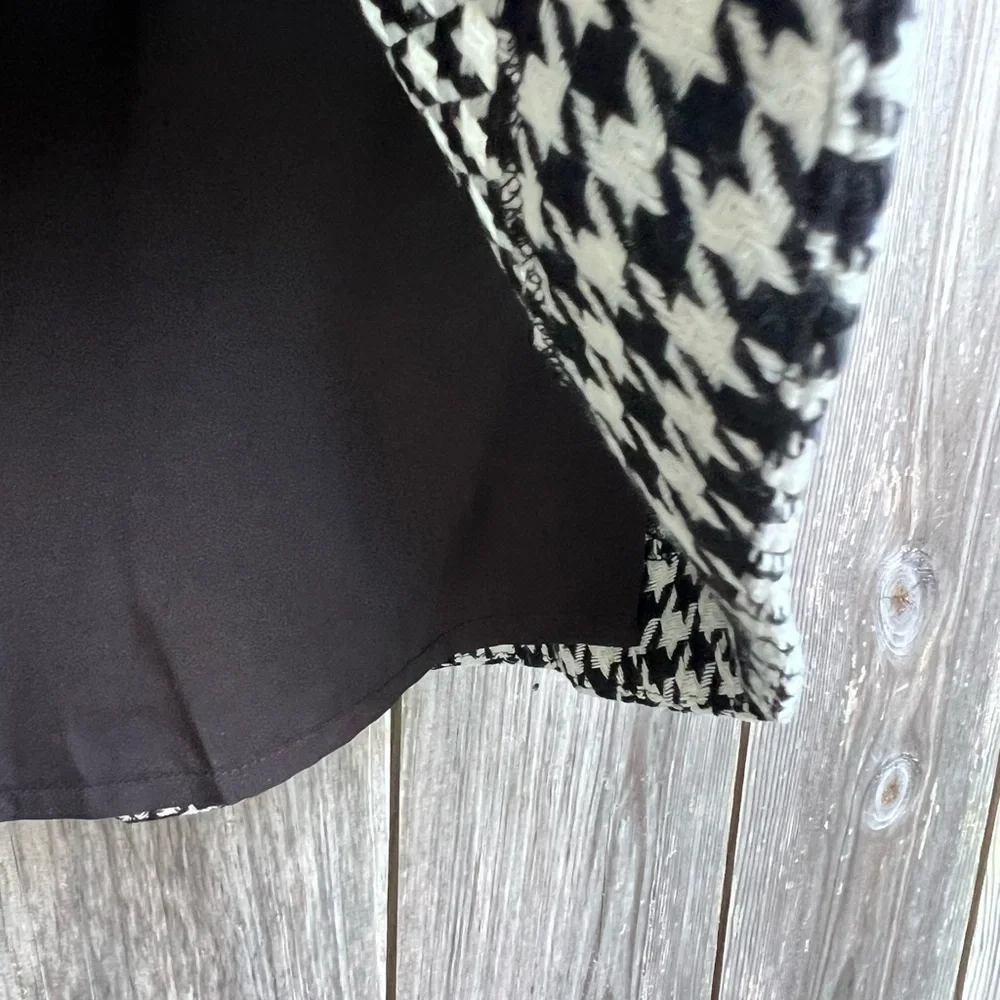 ANN TAYLOR Houndstooth Lined Trumpet Skirt Women’s 6